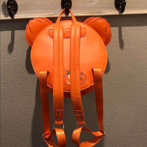 Orange Minnie Pumpkin Bow Backpack main image 5